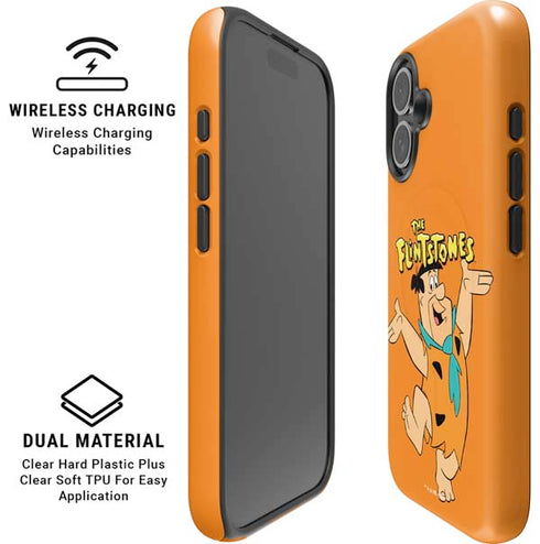 The Flinstones Fred Flintstone iPhone 16 Plus Magsafe Impact Case